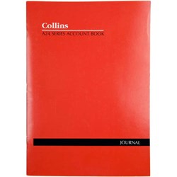 Collins Account A24 Series A4 Journal Red